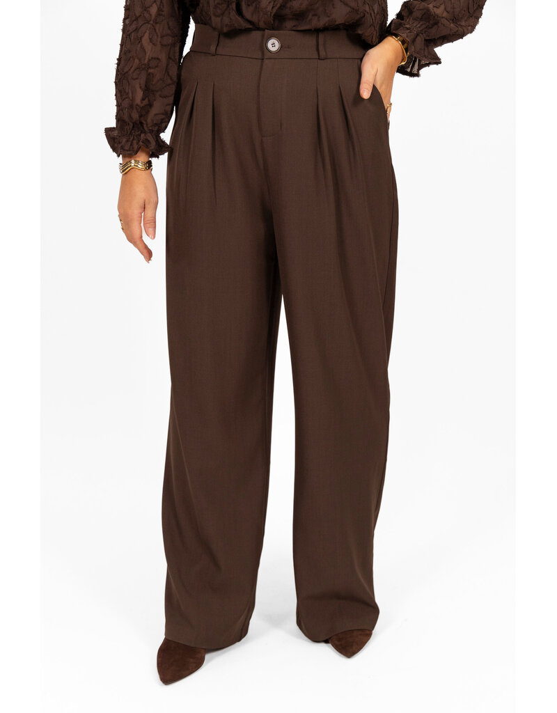 21Jewelz Basic pantalon extra long  - choco bruin