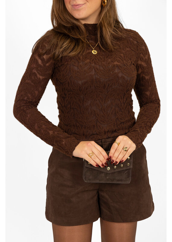 21Jewelz Top met print - bruin