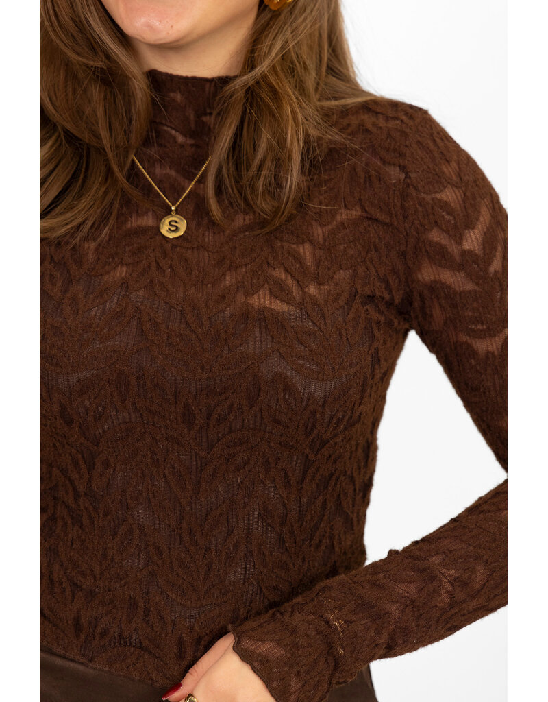 21Jewelz Top met print - bruin