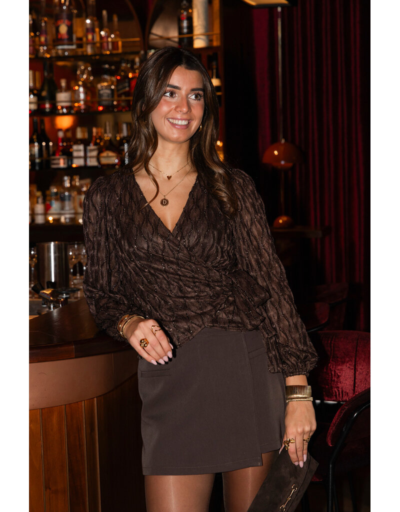 21Jewelz Overslag skort - bruin