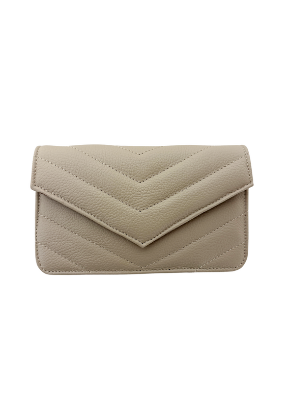 21Jewelz Tasje met gestikt patroon beige