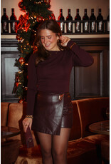 21Jewelz Aansluitende top met lange mouw - burgundy