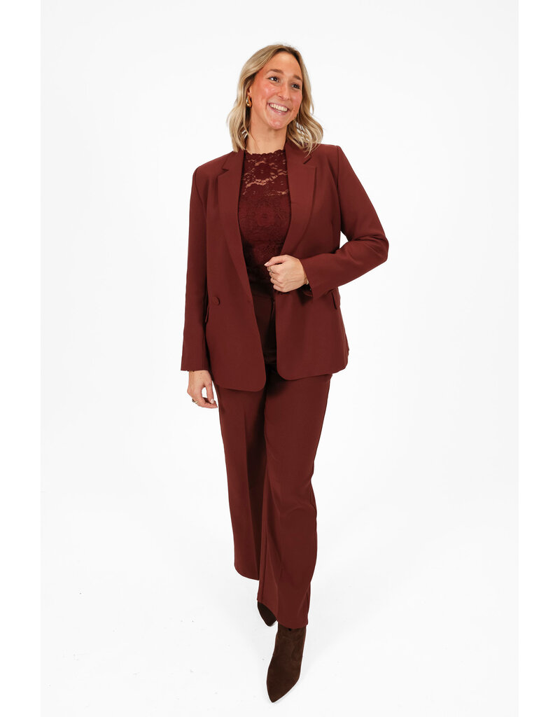 21Jewelz Effen basic blazer - bordeaux