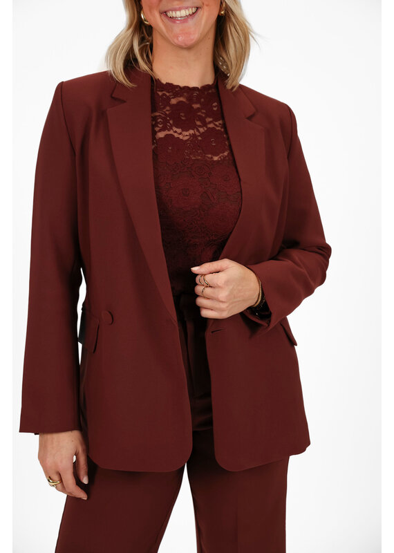 21Jewelz Effen basic blazer - bordeaux