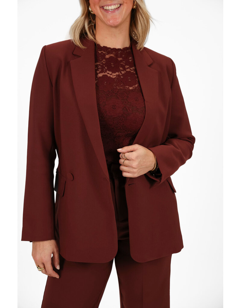 21Jewelz Effen basic blazer - bordeaux