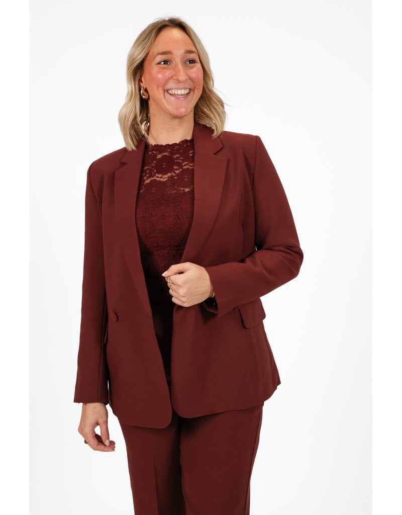 21Jewelz Effen basic blazer - bordeaux