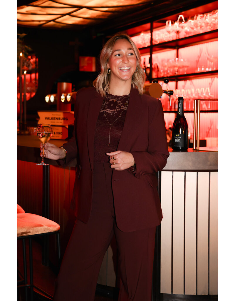 21Jewelz Effen basic blazer - bordeaux