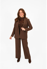 21Jewelz Effen basic pantalon - bruin