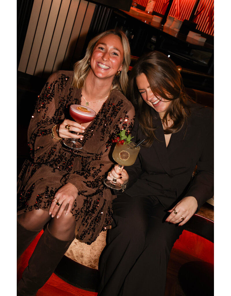 21Jewelz Pailetten jurkje - bruin