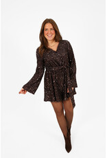 21Jewelz Pailletten playsuit - bruin