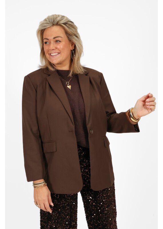 21Jewelz Oversized fit blazer - bruin