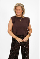 21Jewelz Wollige mouwloze top - bruin