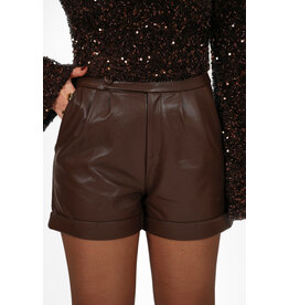 21Jewelz Pu leren short - bruin