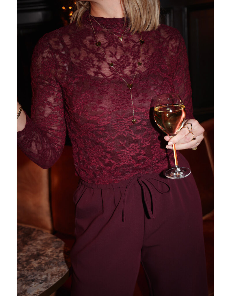 21Jewelz Effen casual jogger - bordeaux