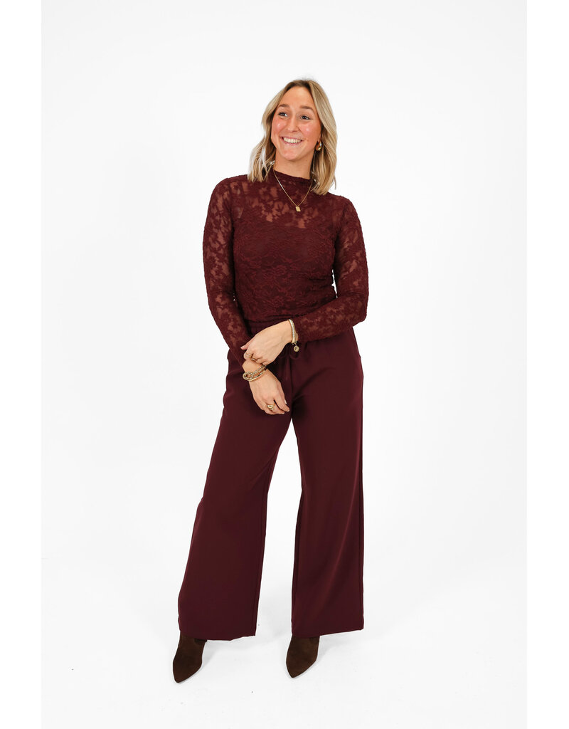 21Jewelz Effen casual jogger - bordeaux