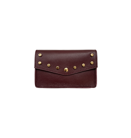 21Jewelz Tasje met gouden studs - bordeaux
