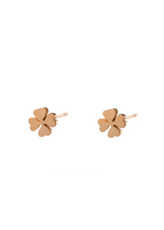 Go Dutch Label D&E - Little clover studs - goud