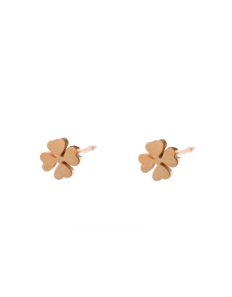 Go Dutch Label D&E - Little clover studs - goud