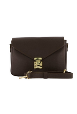 21Jewelz Effen tas met gouden sluiting - bruin