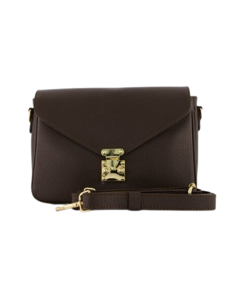 21Jewelz Effen tas met gouden sluiting - bruin