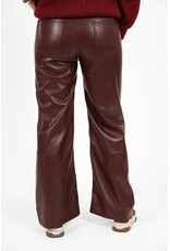 21Jewelz Pu leren broek met strik - bordeaux