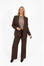 21Jewelz Blazer met krijtstreep - bruin