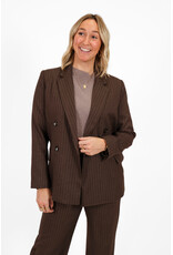 21Jewelz Blazer met krijtstreep - bruin