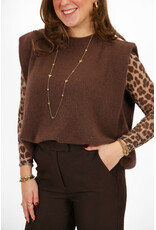 21Jewelz Wollige mouwloze top - bruin