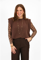 21Jewelz Wollige mouwloze top - bruin