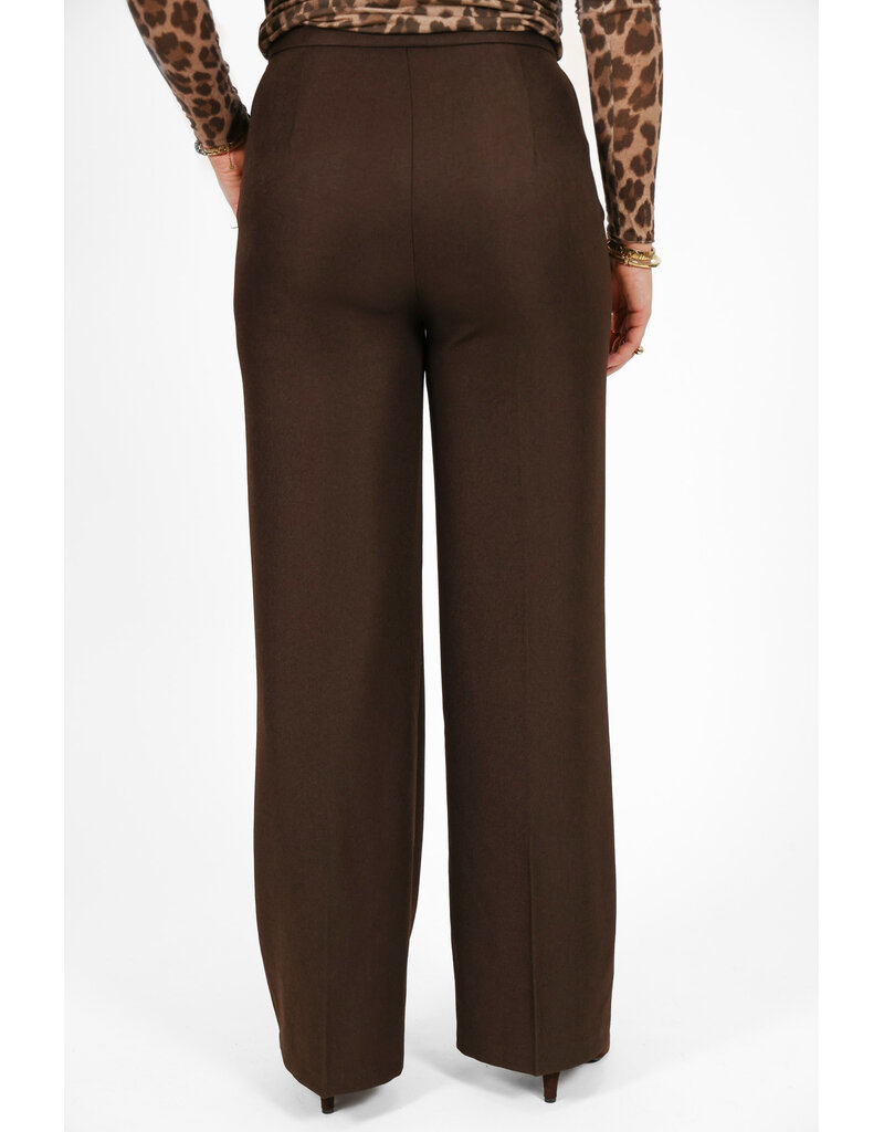 21Jewelz Effen pantalon - choco bruin