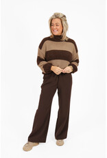 21Jewelz Gebreide trui met strepen - bruin / beige