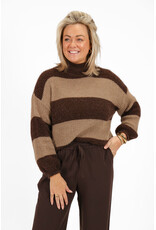 21Jewelz Gebreide trui met strepen - bruin / beige