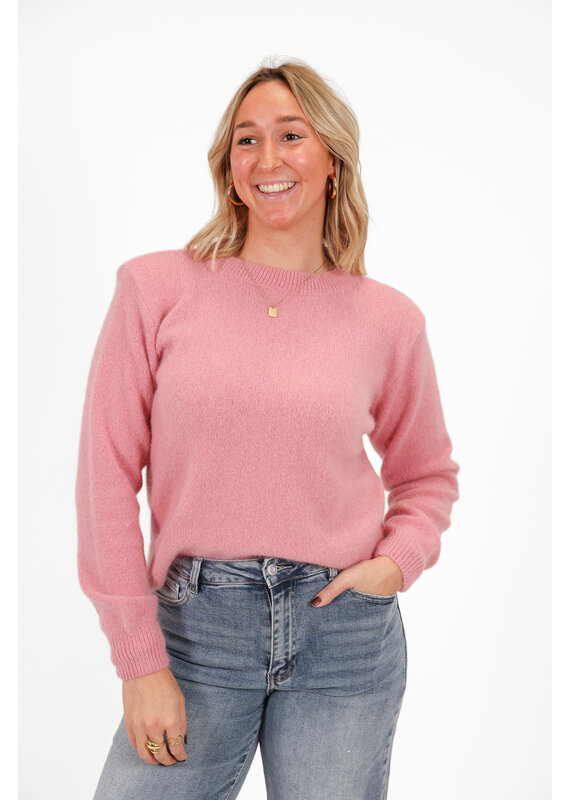 21Jewelz Trui met schoudervulling - roze