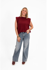 21Jewelz Wollige mouwloze top - bordeaux
