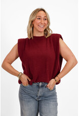 21Jewelz Wollige mouwloze top - bordeaux