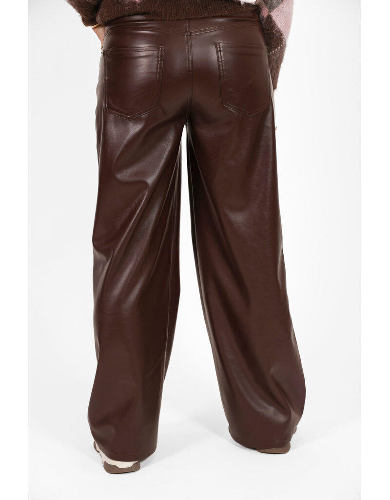 21Jewelz Pu leren broek - bruin