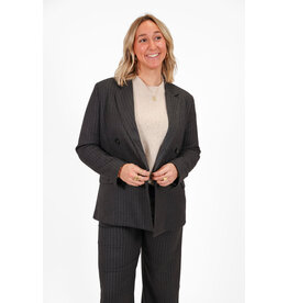 21Jewelz Blazer met krijtstreep - donkergrijs