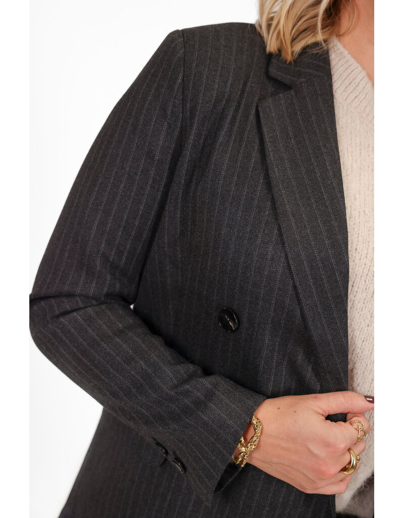 21Jewelz Blazer met krijtstreep - donkergrijs