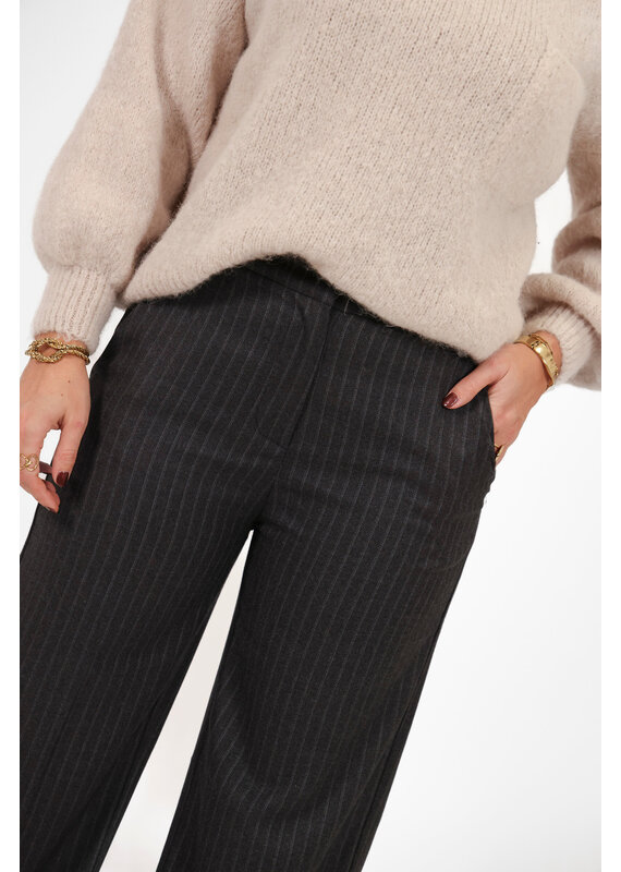 21Jewelz Pantalon met krijtstreep - donkergrijs