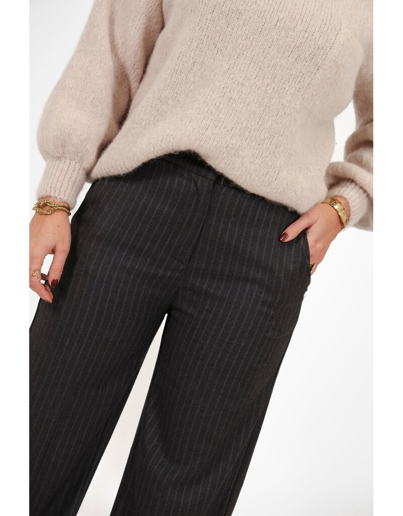 21Jewelz Pantalon met krijtstreep - donkergrijs
