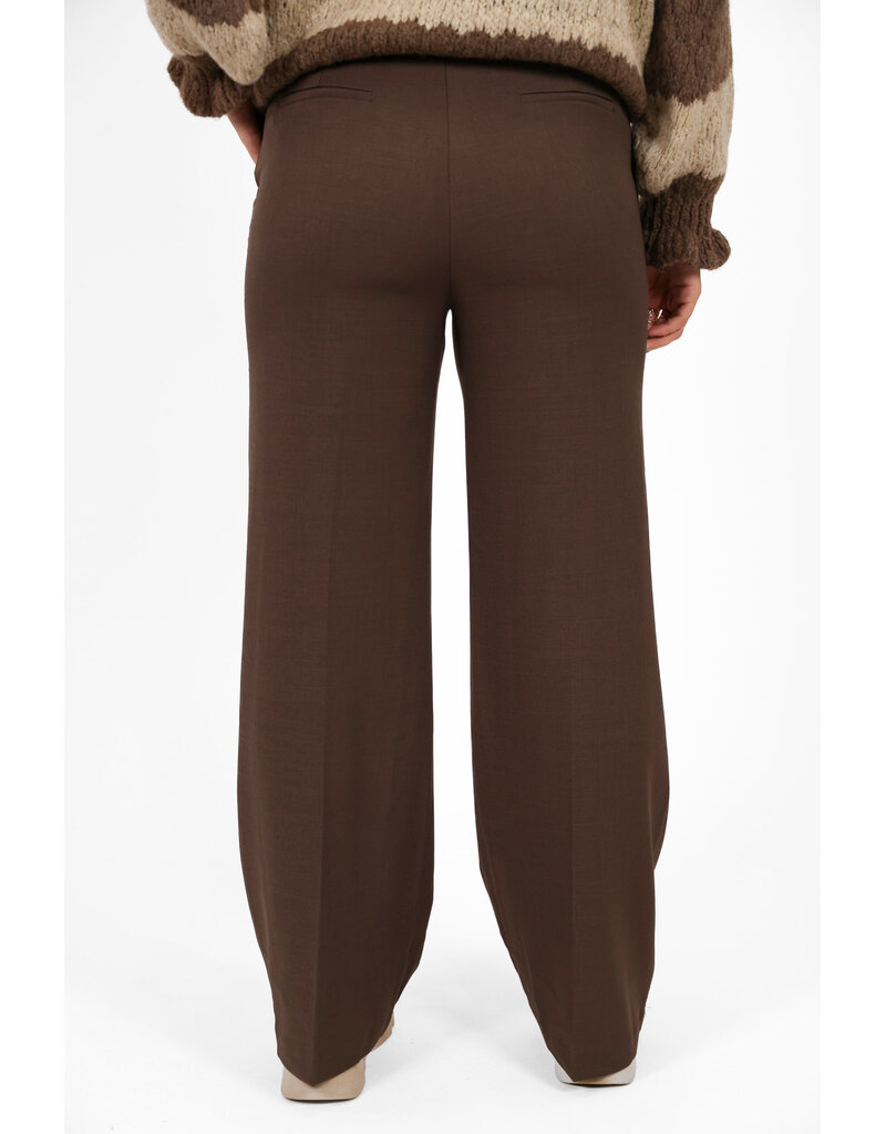 21Jewelz Pantalon met knoop - donker taupe