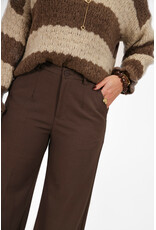 21Jewelz Pantalon met knoop - donker taupe