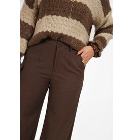 21Jewelz Pantalon met knoop - donker taupe