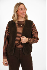 21Jewelz Effen wollige gilet - bruin
