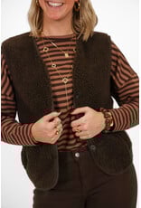 21Jewelz Effen wollige gilet - bruin