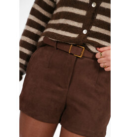 21Jewelz Suede shortje met riem - bruin