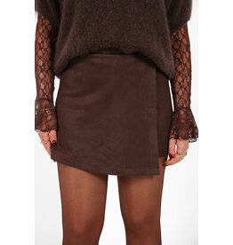 21Jewelz Suede overslag skortje - bruin