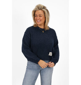 21Jewelz Gebreide trui met embleem - donkerblauw
