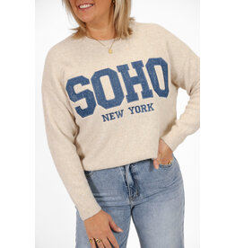 21Jewelz Soho trui - beige/blauw