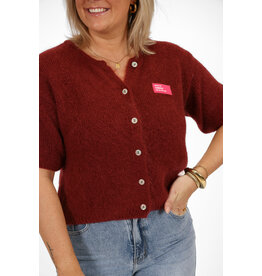 21Jewelz Vest met korte mouw en embleem - bordeaux